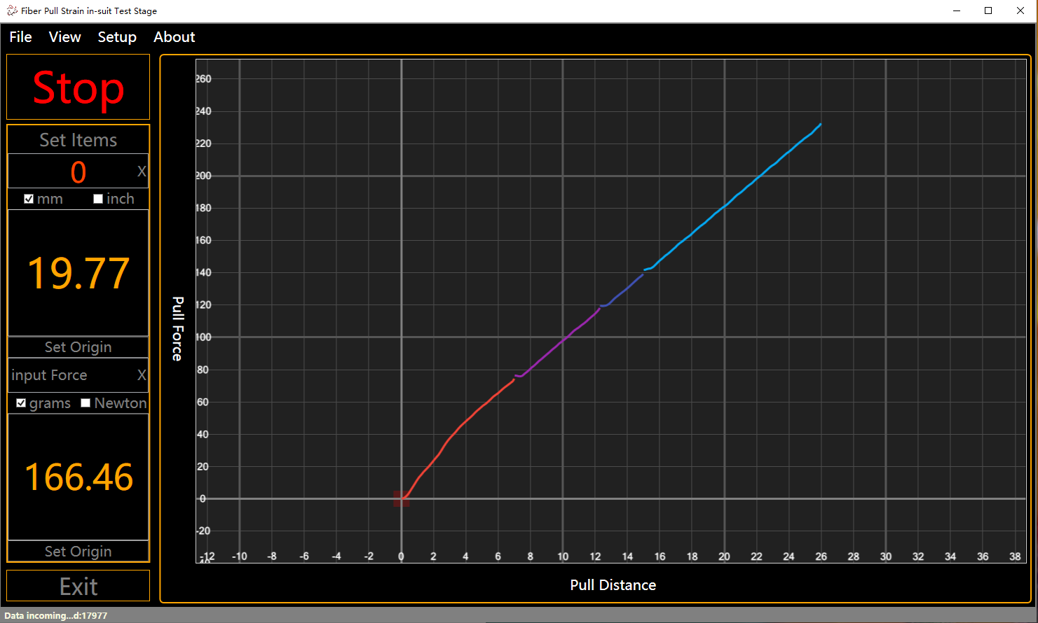 FiberStage 控制软件界面